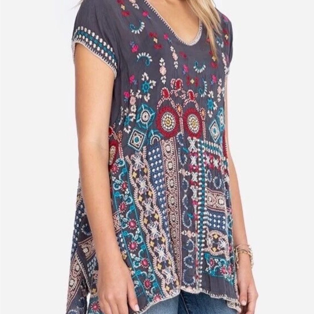 Johnny Was Madhuri Heavily Embroidered Tunic - Picture 2 of 8